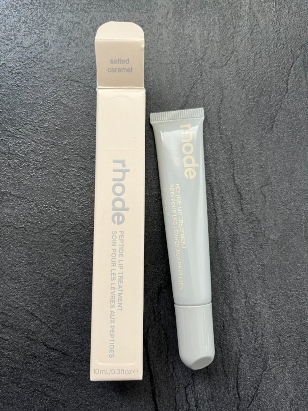 NIB Rhode Skin Peptide Lip Tint in Salted Caramel - Full Size Hailey Bieber